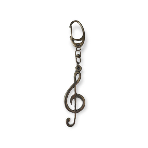 Picture of PEWTER KEYRING TREBLE CLEF